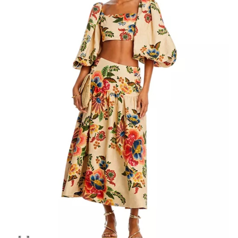 FARM Rio Multicolor Floral Skirt Set